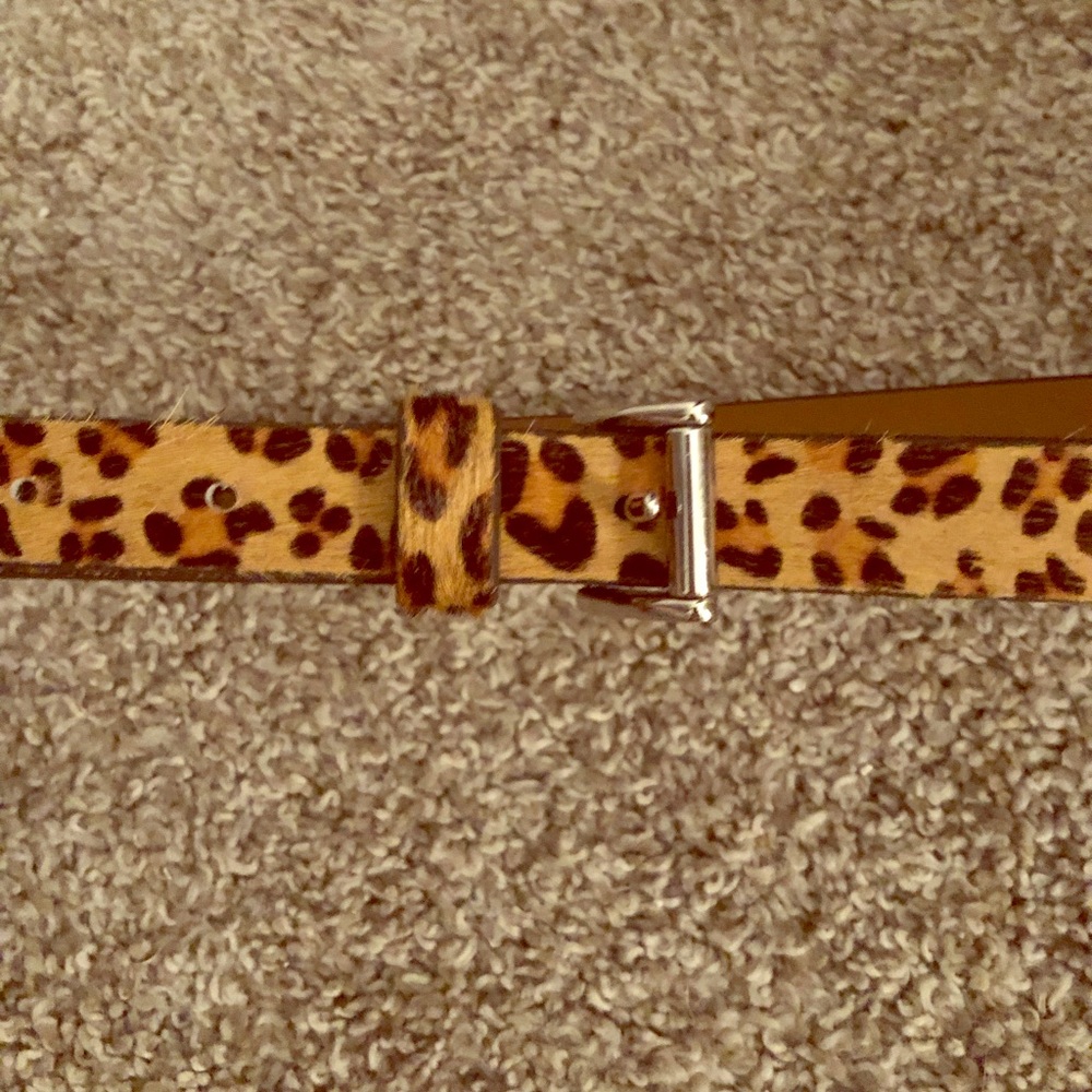 Loft Genuine Leather Leopard Belt